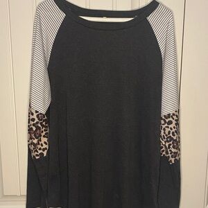 Stylish Black and White Women's Top
